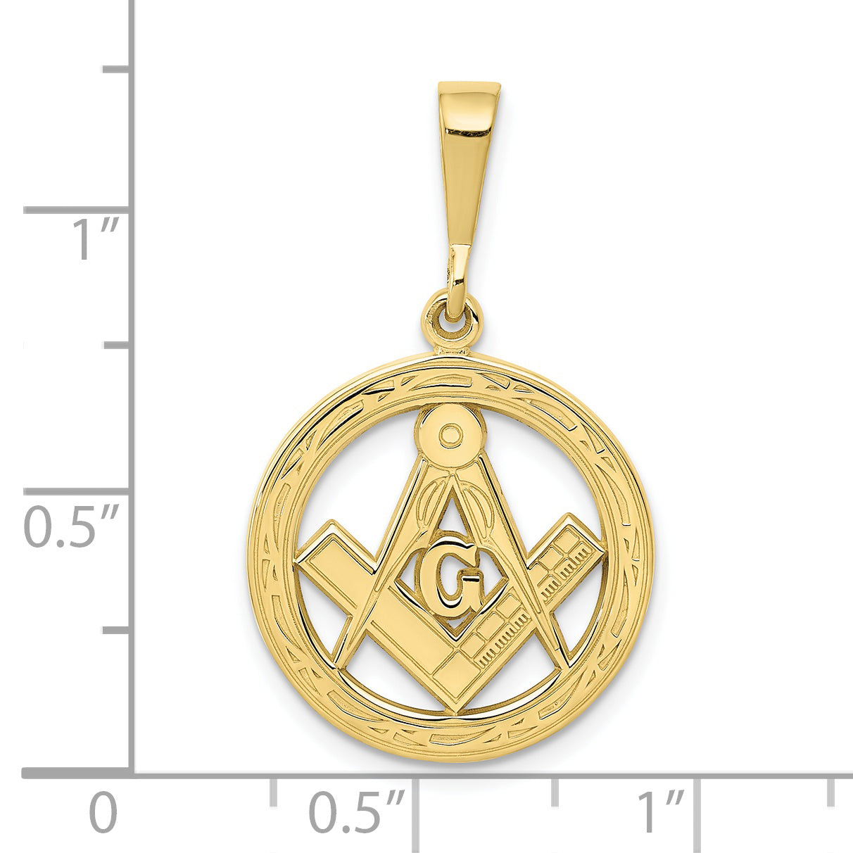 10k Masonic Pendant