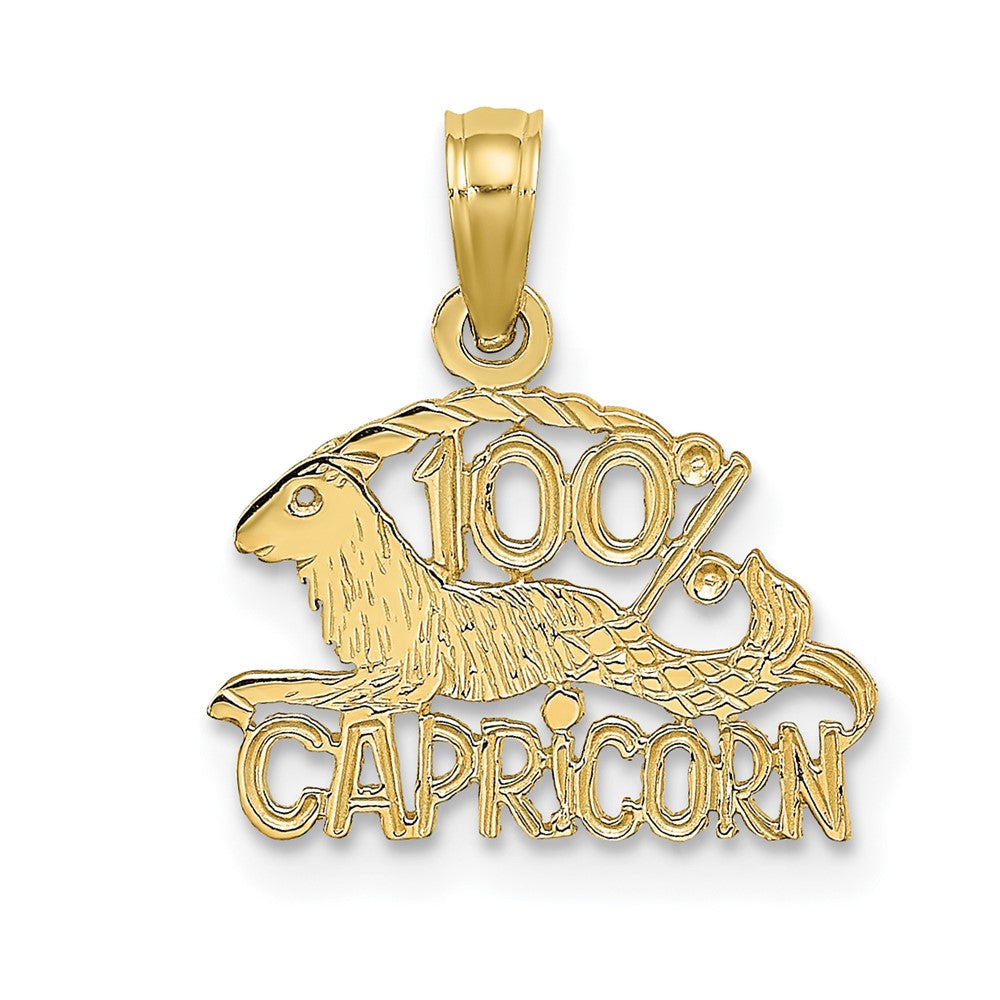 10K 100% CAPRICORN Zodiac Charm