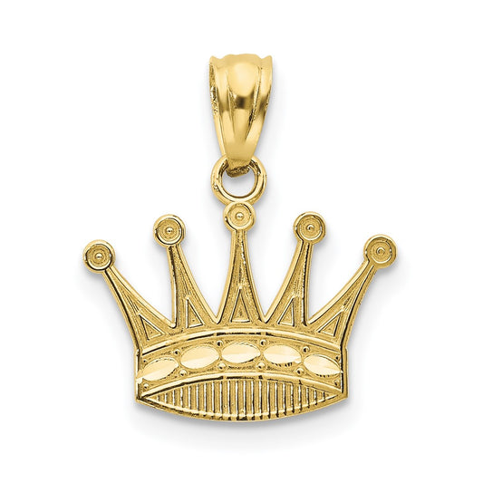 10k Crown Pendant
