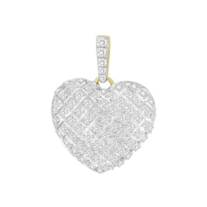 LADIES PENDANT 1/4 CT ROUND DIAMOND 10K WHITE GOLD (CHAIN NOT INCLUDED)