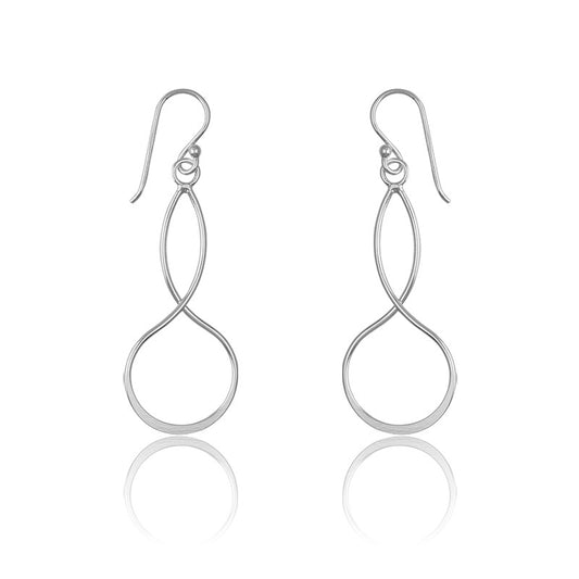 Sterling Oval and Circle Earrings