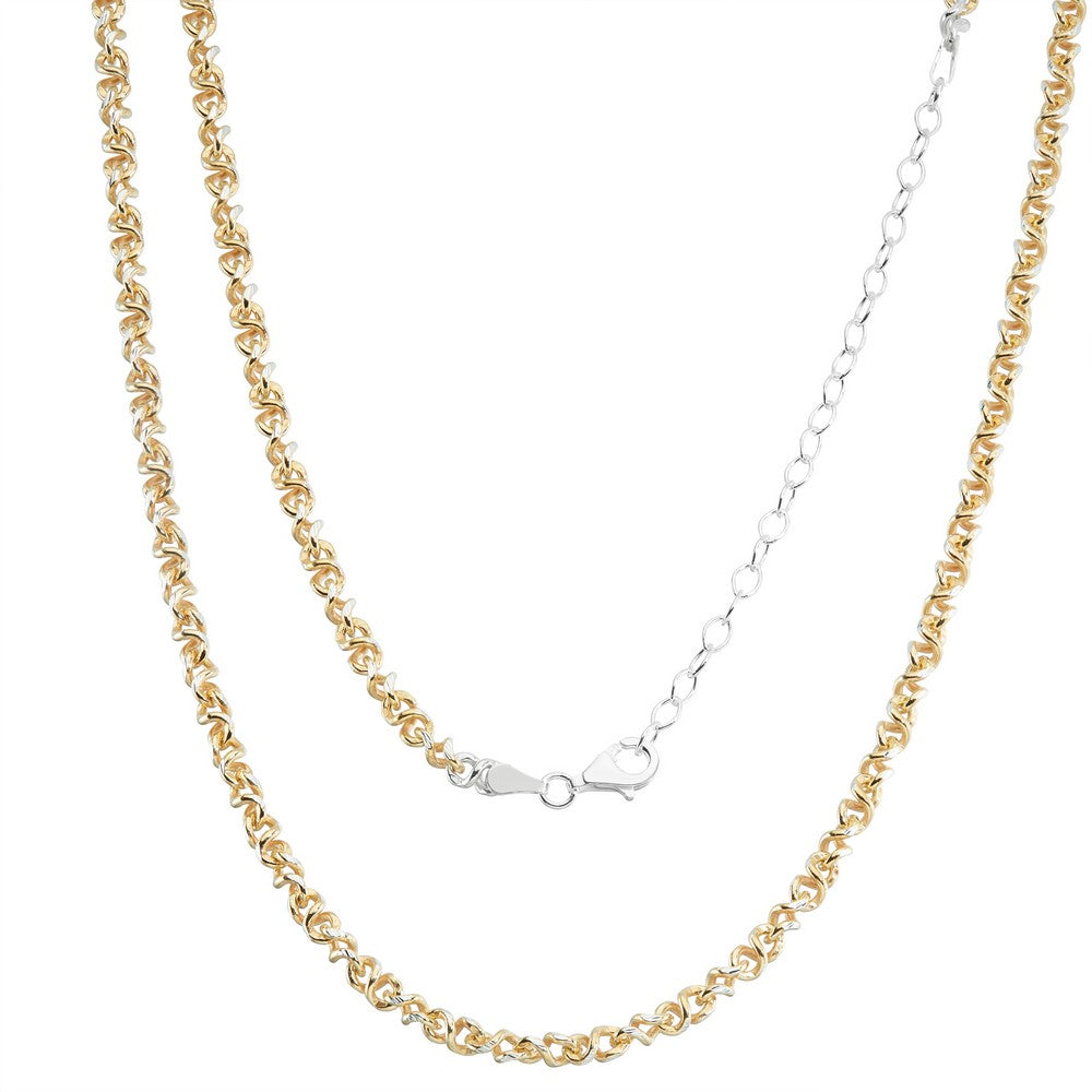 Sterling Silver Infinity Chain - Gold Plated