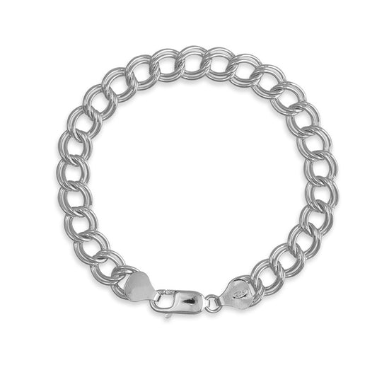 Sterling Silver 7.8MM Charm Bracelet