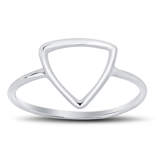Sterling Silver Open Triangle Ring