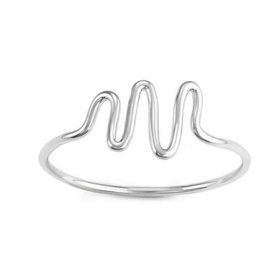 Sterling Silver Wave Ring