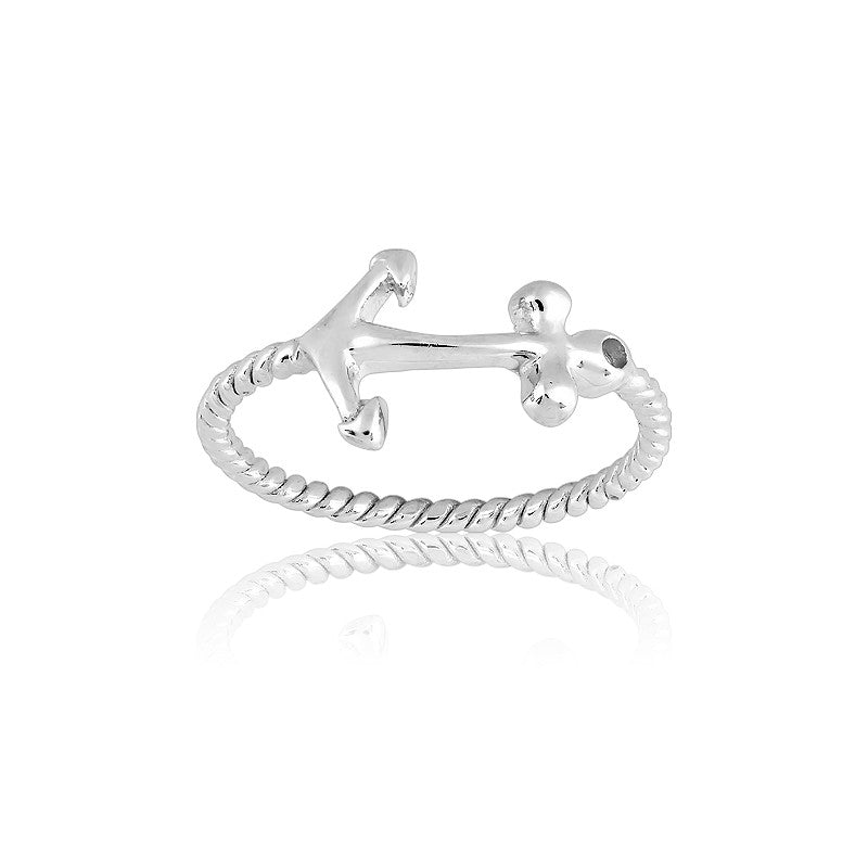 Sterling Silver Anchor Ring