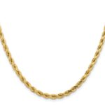 14K 4.25mm Diamond-cut Rope with Lobster Clasp Chain - Image 2