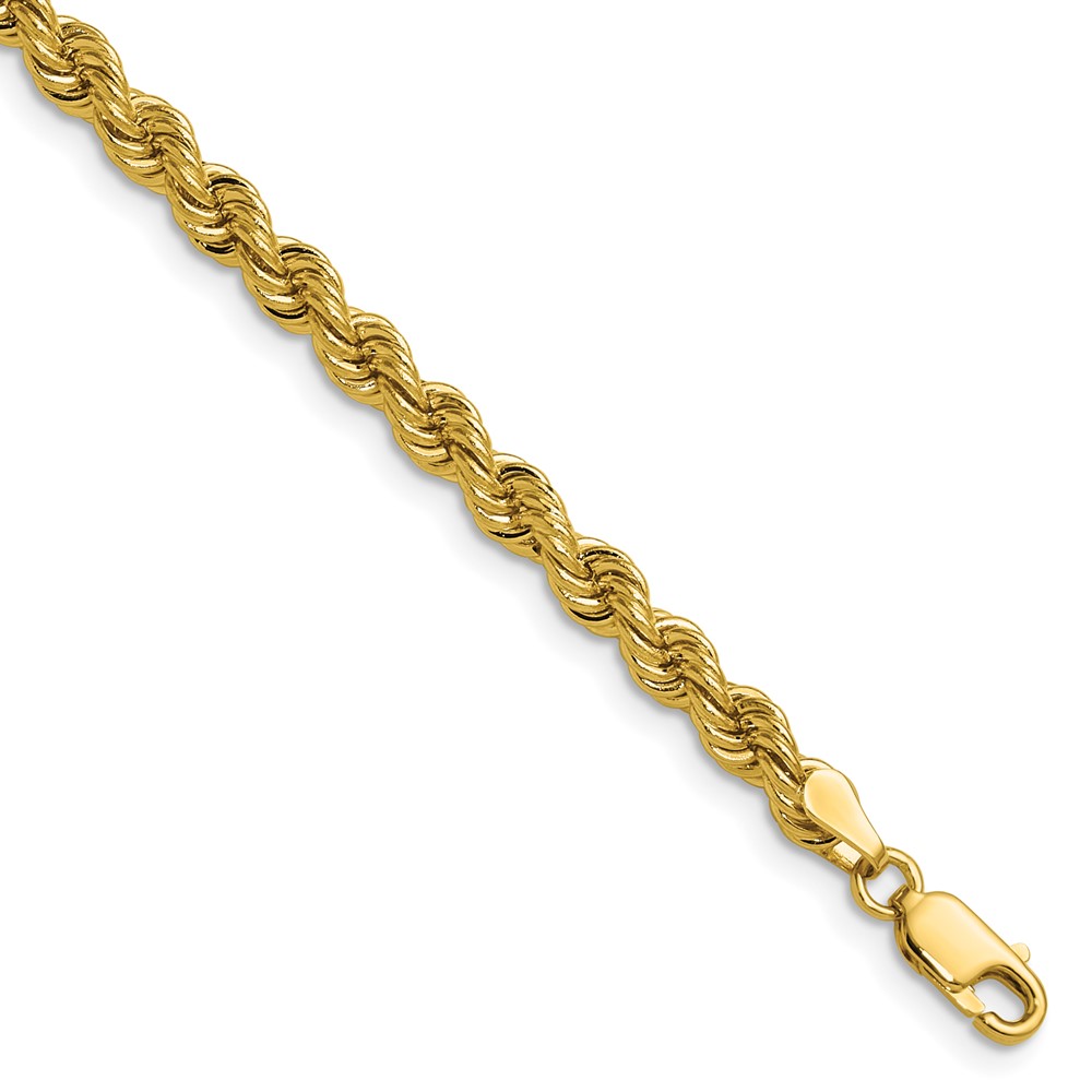 14k 4.2mm Regular Rope Chain - Image 1