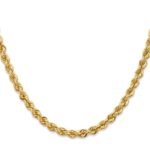 14K 5mm Regular Rope with Lobster Clasp Chain - Image 2