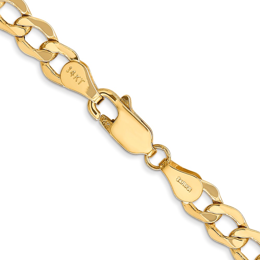 10k 5.25mm Semi-Solid Curb Link Chain - Image 3