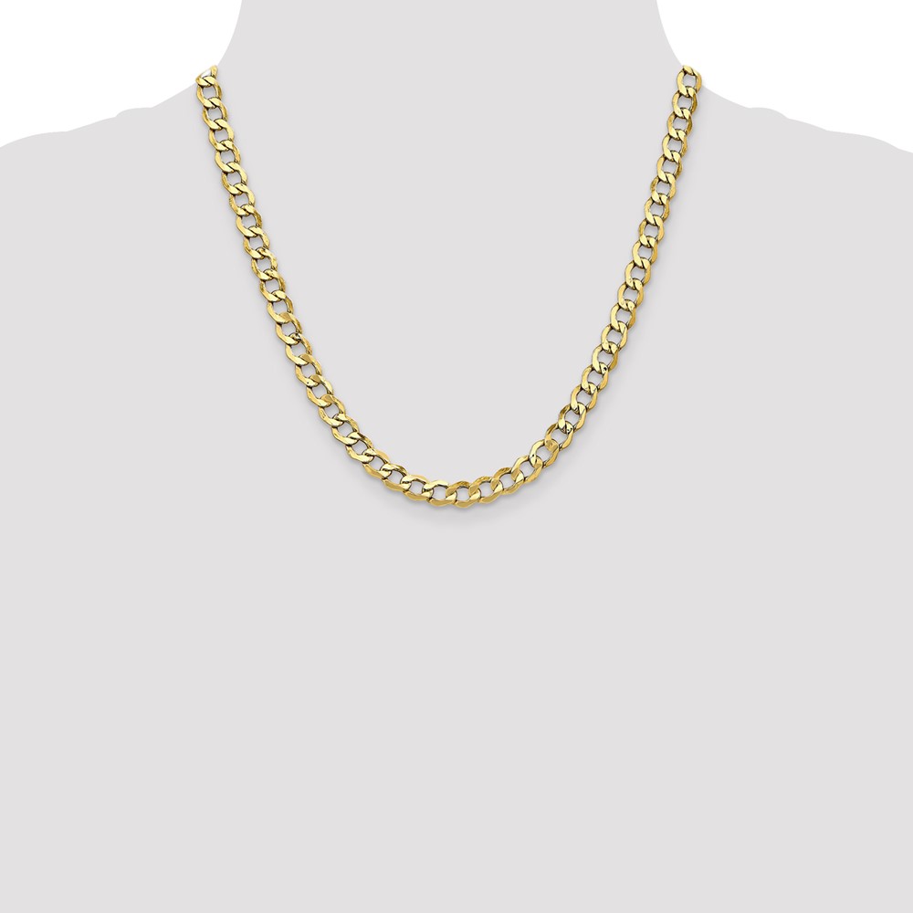 10k 6.5mm Semi-Solid Curb Link Chain - Image 4