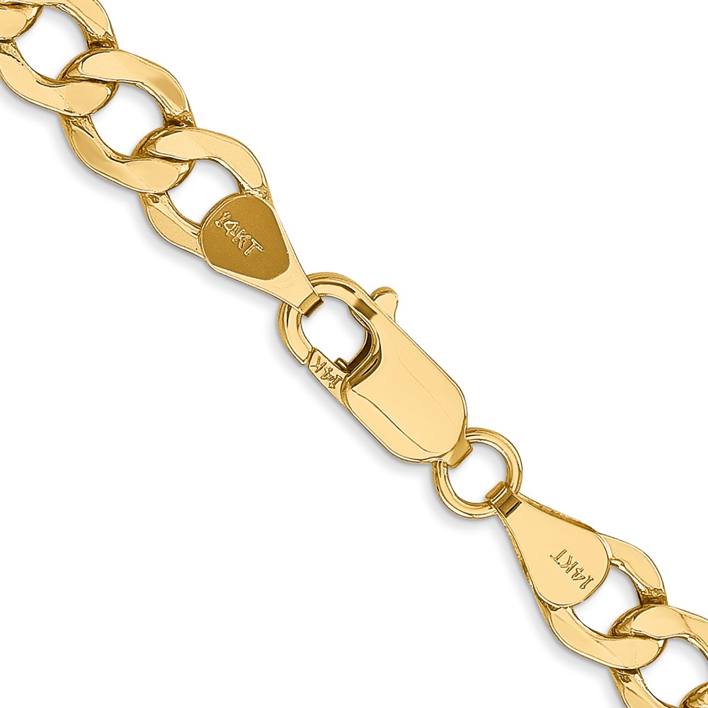 10k 6.5mm Semi-Solid Curb Link Chain - Image 3