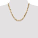 10k 7mm Semi-Solid Curb Link Chain - Image 4