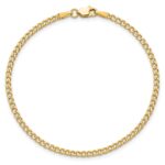 10k 2.5mm Semi-Solid Curb Link Chain - Image 4