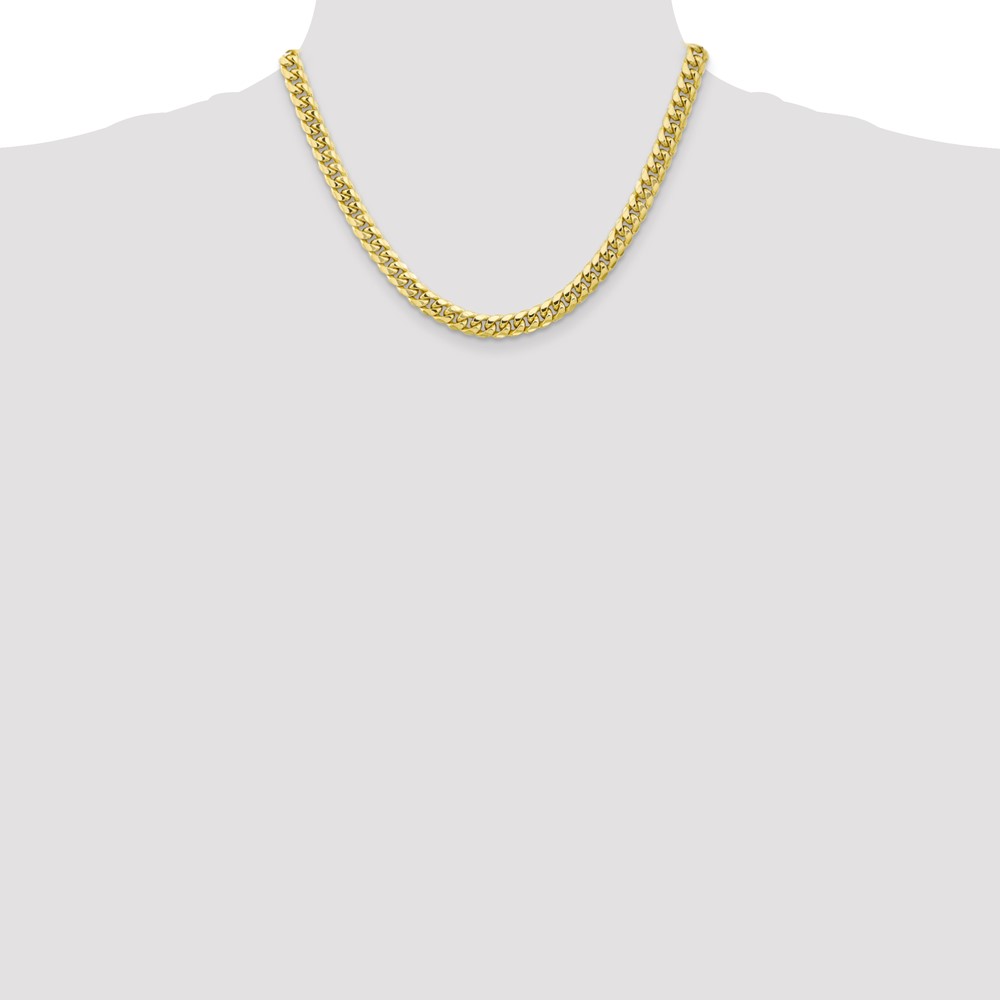 10k 6.75mm Semi-Solid Miami Cuban Chain - Image 4