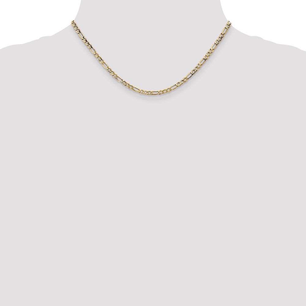 10k 3.5mm Semi-Solid Figaro Chain - Image 4