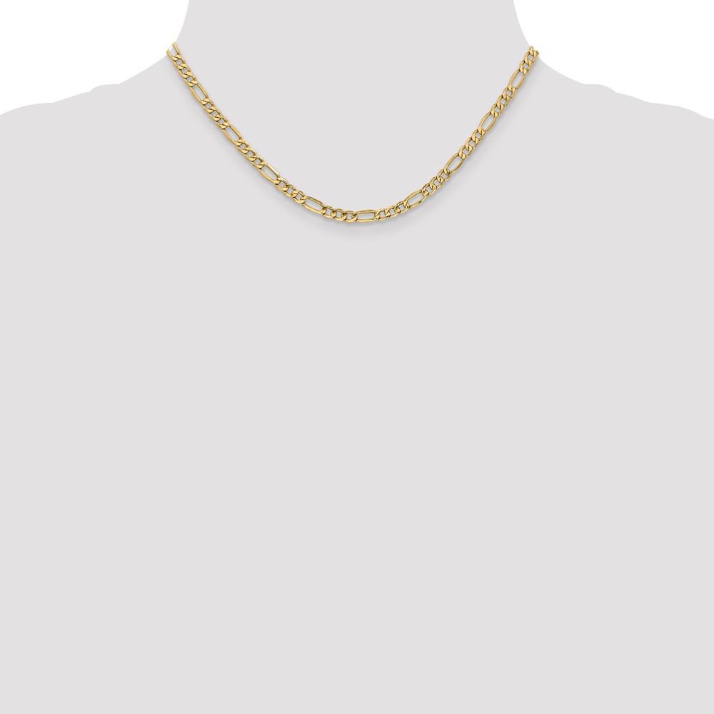 10k 4.2mm Semi-Solid Figaro Chain - Image 4