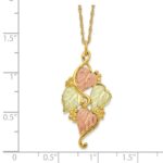 10k Tri-color Black Hills Gold Necklace - Image 3