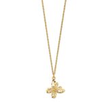 10k Tri-color Black Hills Gold Butterfly Necklace - Image 2