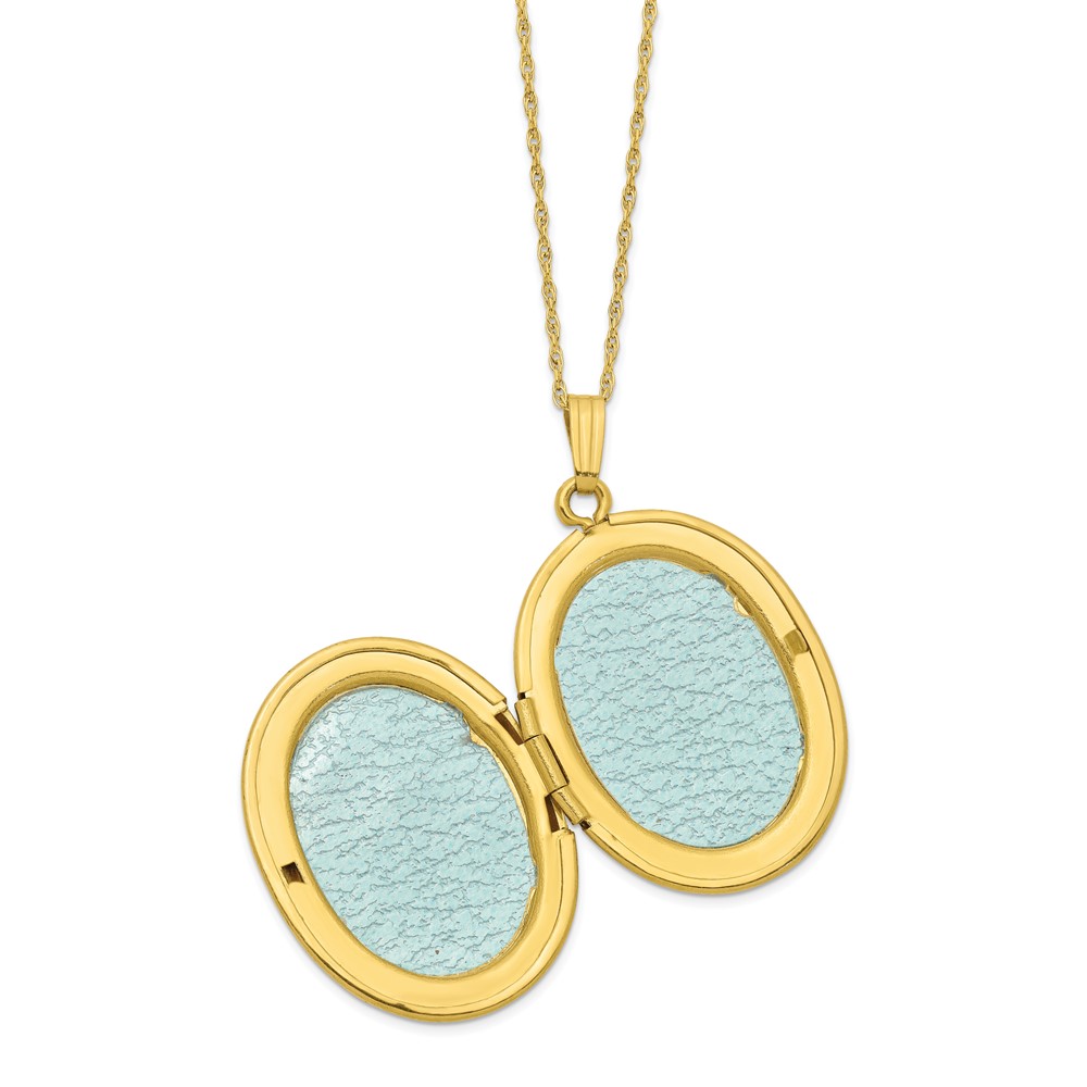 10K w/ 12k Accents and 14k Gold-filled Chain Black Hills Locket - Image 5