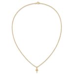10k Tri-Color Black Hills Gold Cross Necklace - Image 5