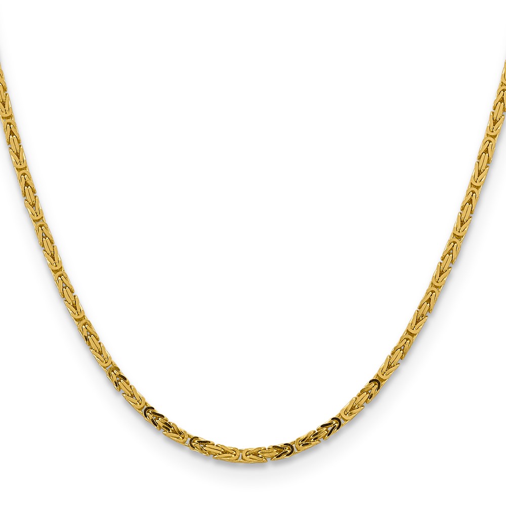 10K 2.5mm Byzantine Chain - Image 2