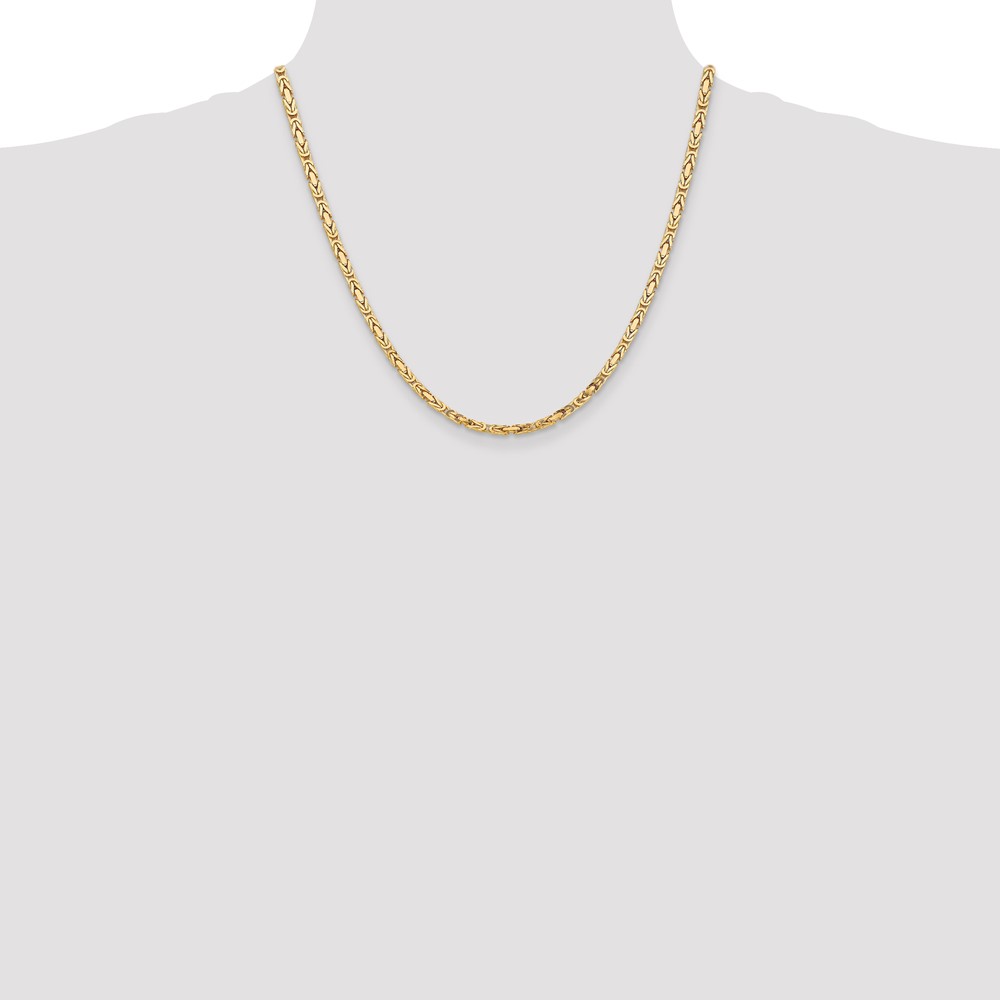 10K 3.25mm Byzantine Chain - Image 4