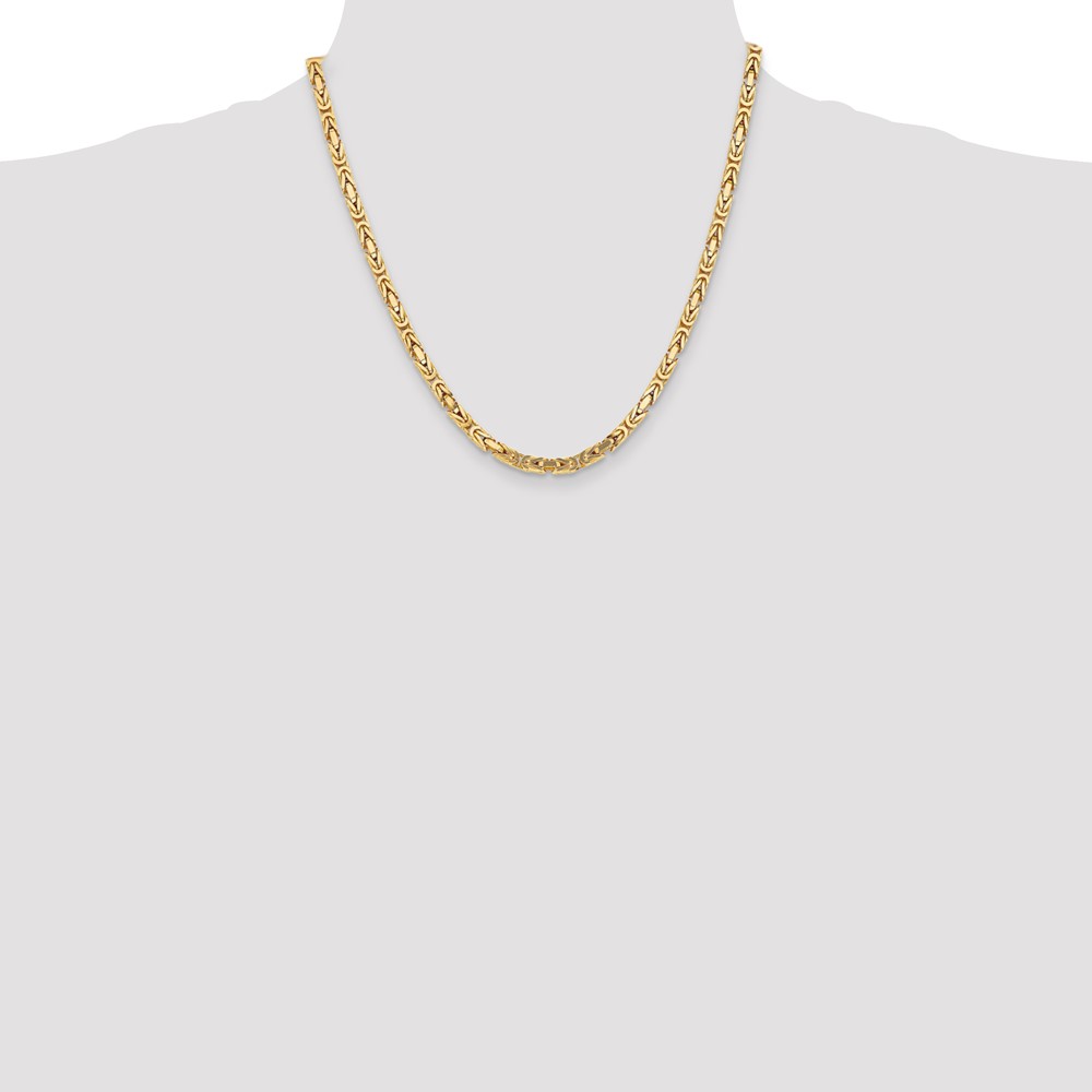 10K 4mm Byzantine Chain - Image 4