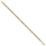 10k Two-Tone Solid Polished Fancy Bracelet - Image 2