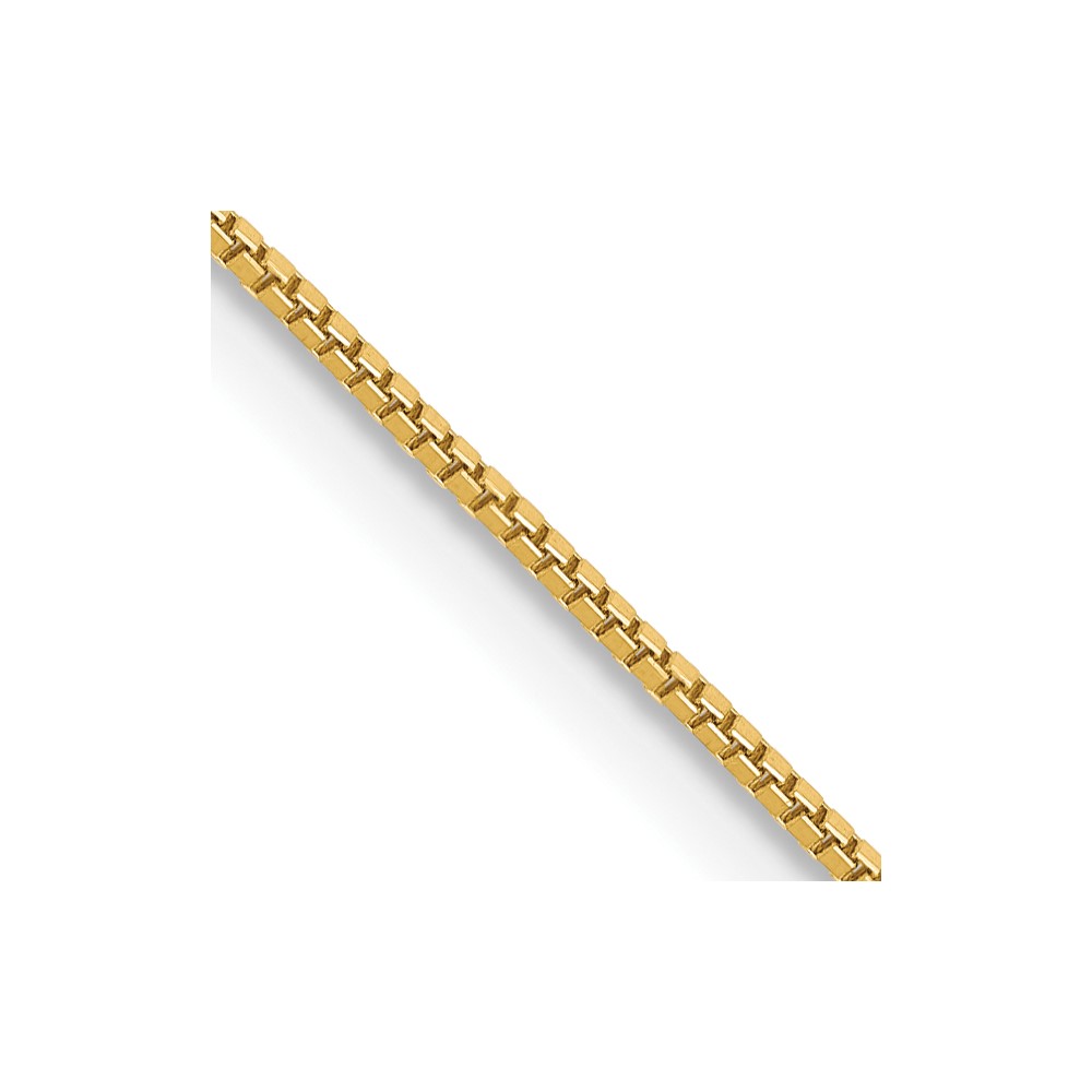 10k .7mm Box with Lobster Clasp Chain - Image 1