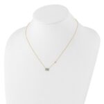 10K Polished CZ Enameled Elephant Necklace - Image 3