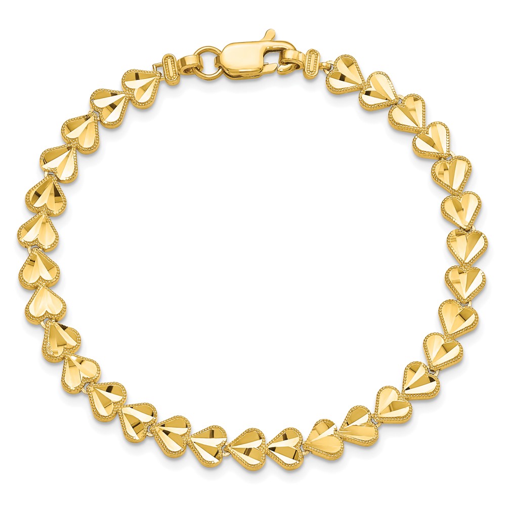 10k HEART Bracelet - Image 3