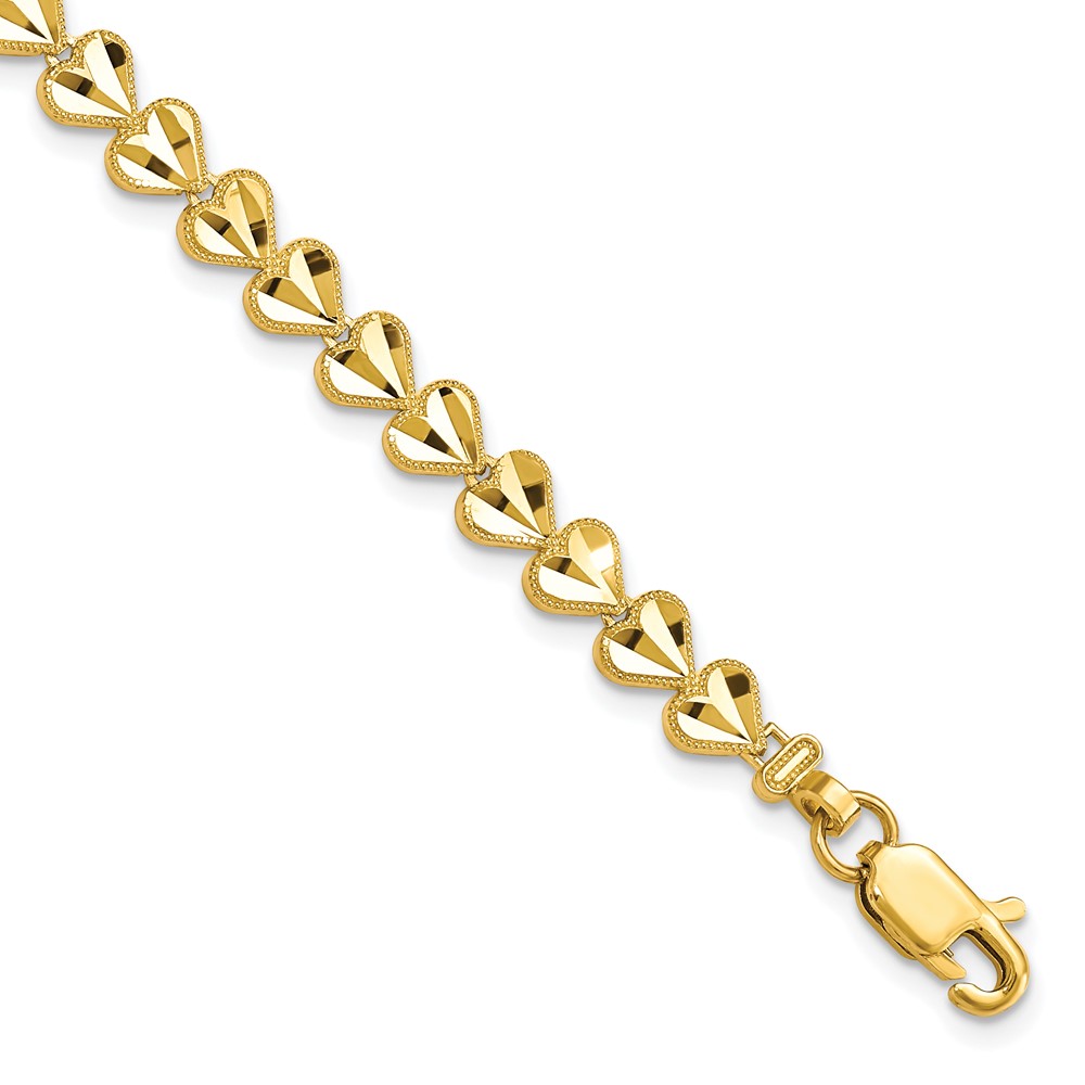 10k HEART Bracelet - Image 1
