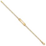 10k Figaro Link ID Bracelet - Image 2