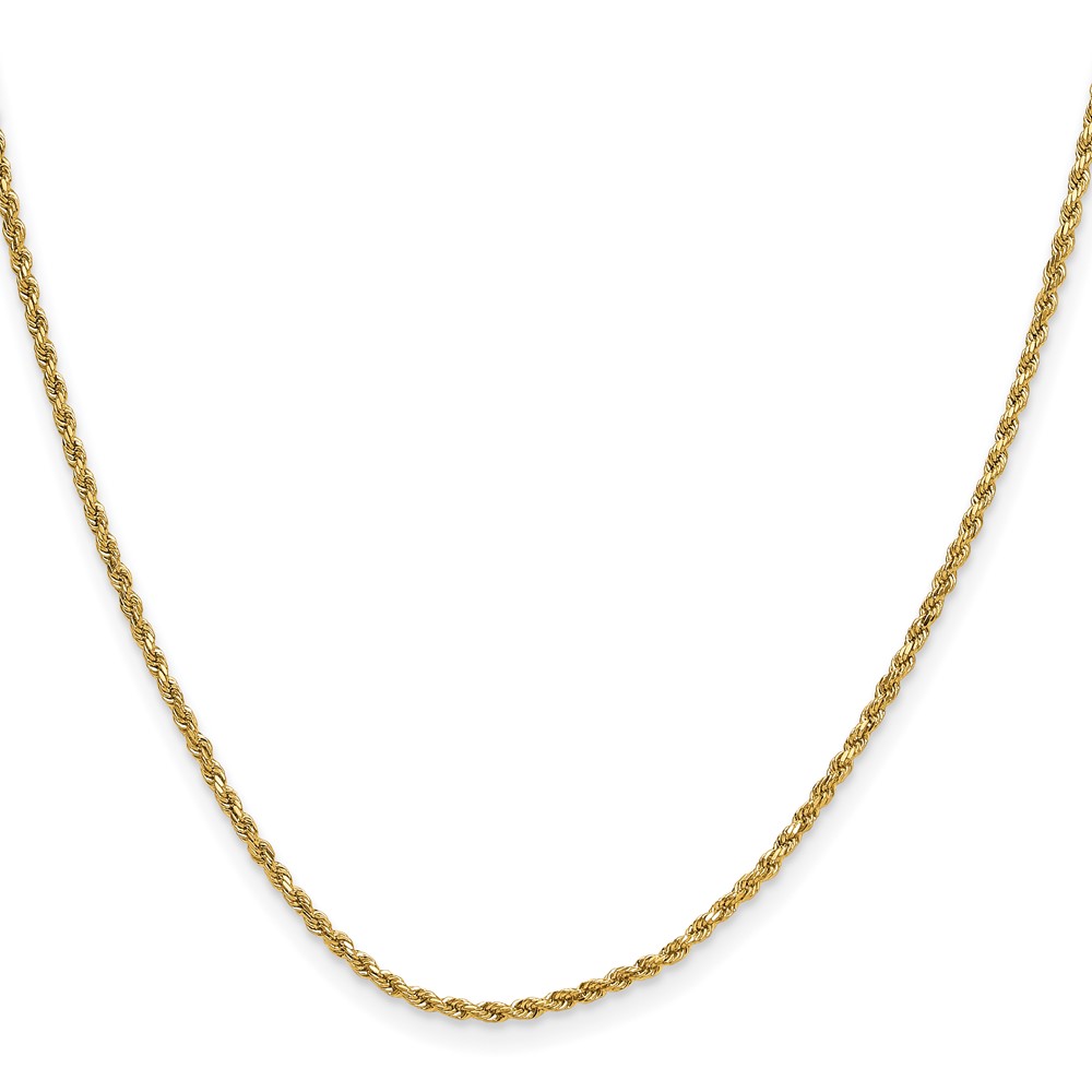 10k 2mm Semi-solid D/C Rope Chain - Image 2