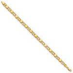 10k Double Link with Hearts Charm Bracelet - Image 2