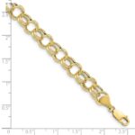 10k Hollow Double Link Charm Bracelet - Image 3