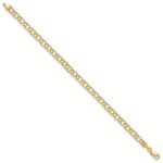 10k Hollow Double Link Charm Bracelet - Image 3