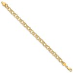 10k Hollow Double Link Charm Bracelet - Image 2