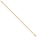 10k 1.8mm Extra-Light D/C Rope Chain Anklet - Image 2