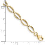 10k Polished Oval Link Bracelet - Image 3