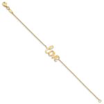 10K Polished LOVE Bracelet - Image 2