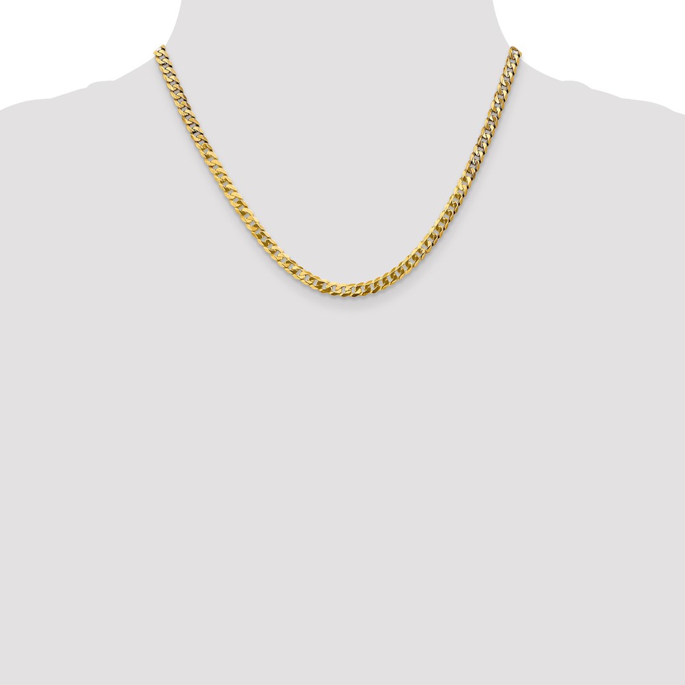 10k 4.75mm Flat Beveled Curb Chain - Image 4