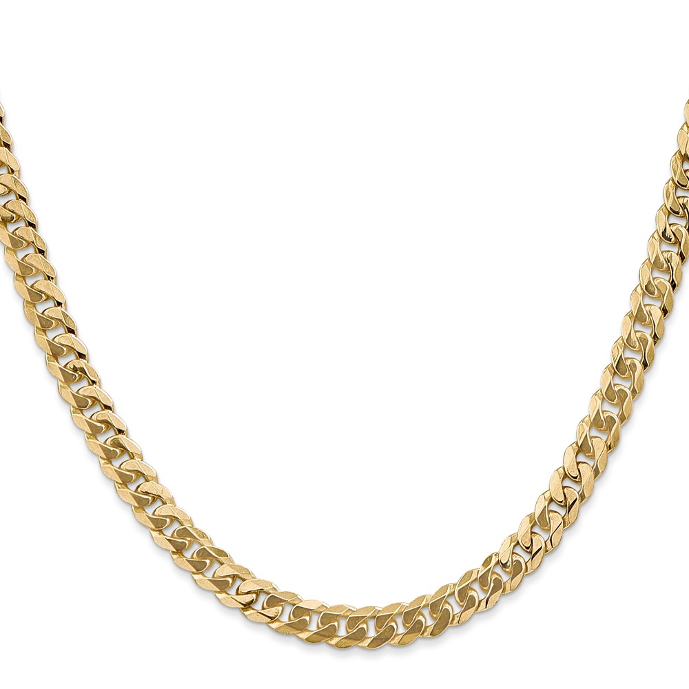 10k 5.75mm Flat Beveled Curb Chain - Image 2