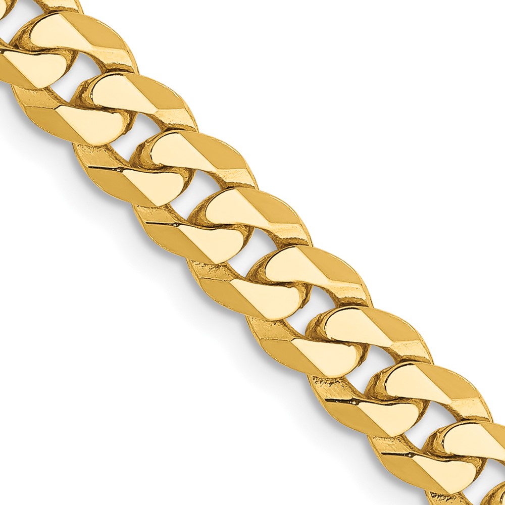 10k 5.75mm Flat Beveled Curb Chain - Image 1