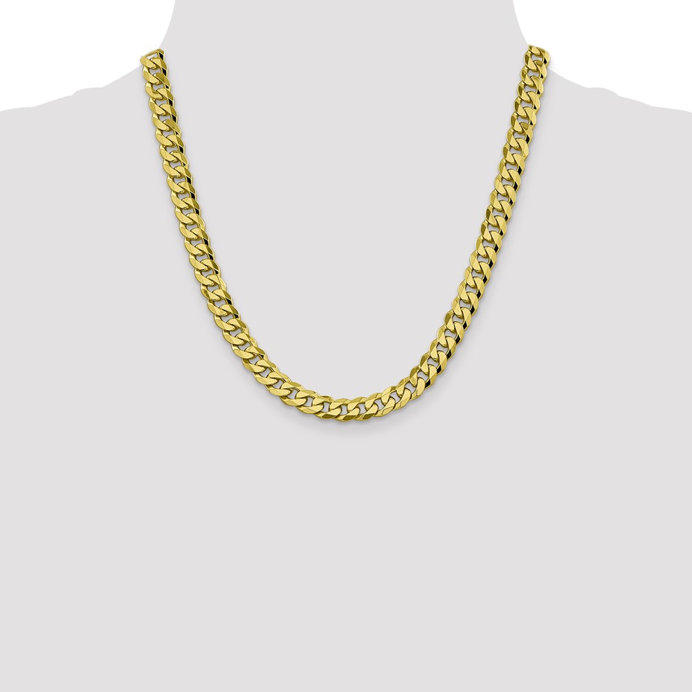 10k 8.25mm Flat Beveled Curb Chain - Image 4
