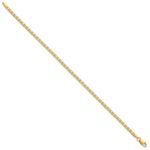 10k 2.4mm Concave Anchor Chain Anklet - Image 2