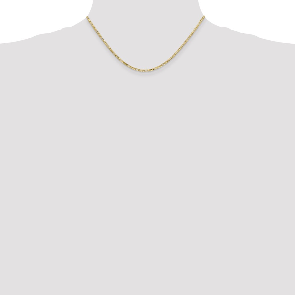 10k 2.2mm Flat Figaro Chain - Image 4