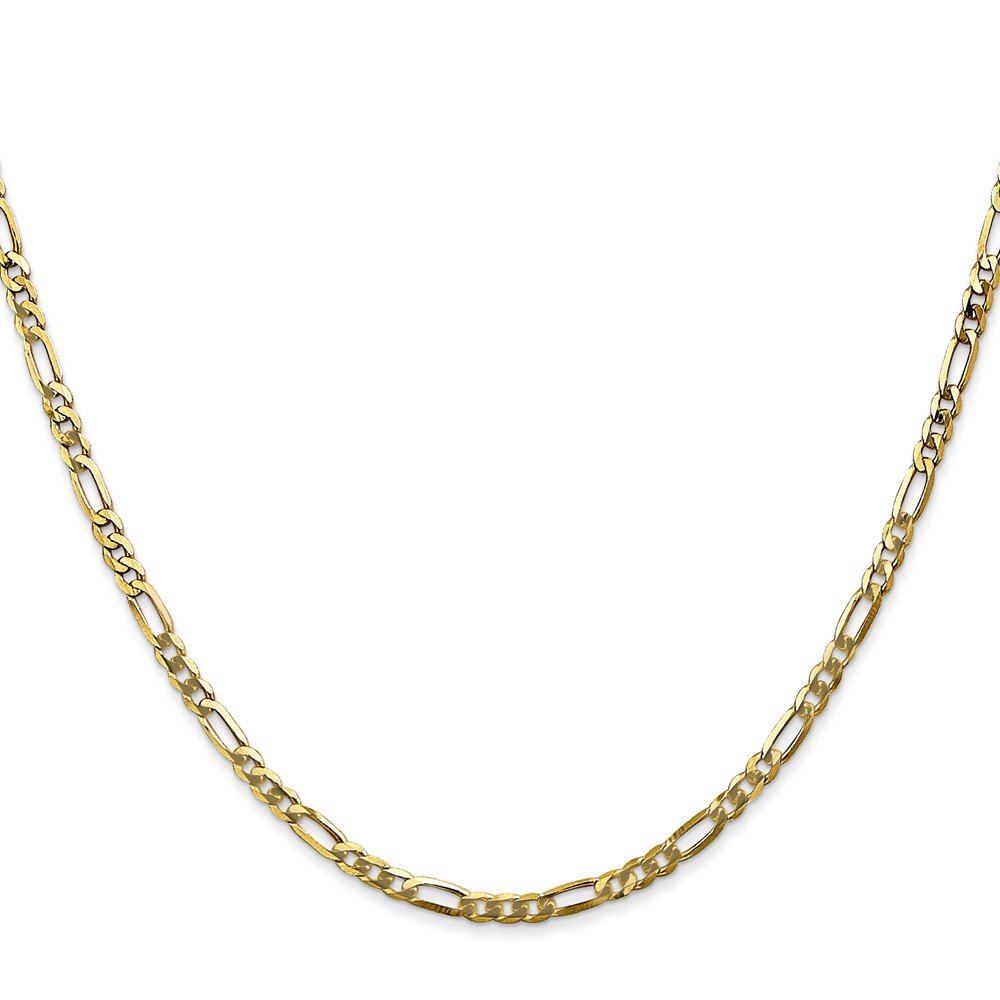 10k 2.75mm Flat Figaro Chain - Image 2