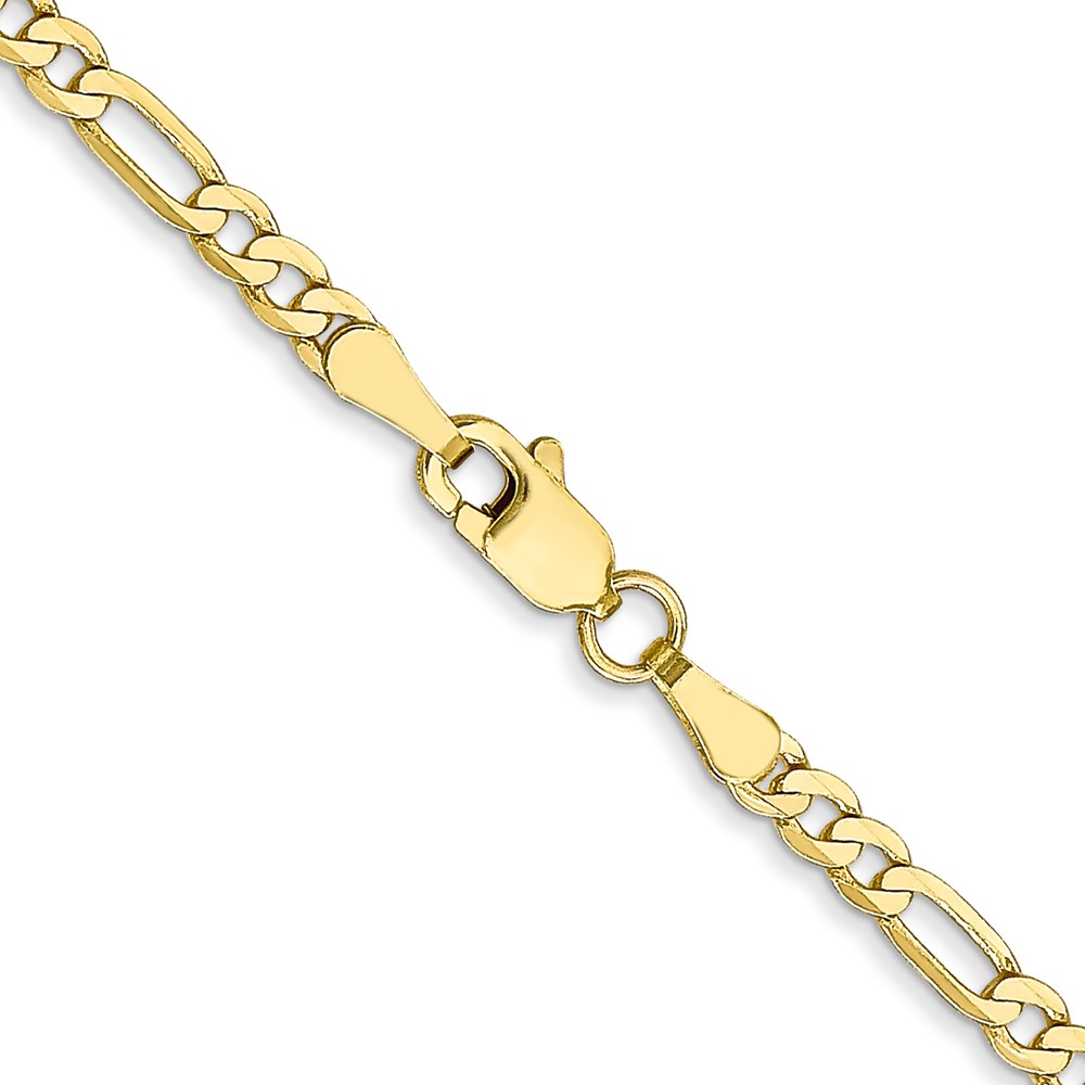 10k 2.75mm Flat Figaro Chain - Image 3
